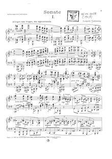 Partition Complete same score bookmarked, Piano sonata en E minor