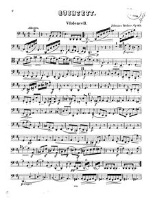 Partition violoncelle, clarinette quintette, Viola Quintet, B minor