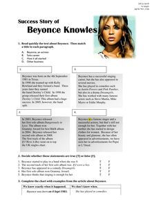 Quizz about Beyoncé and Rihanna