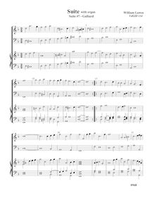 Partition complète,  No.7 pour 2 violes de gambe et orgue, Lawes, William par William Lawes