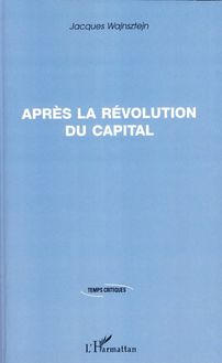 Après la révolution du capital