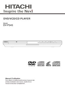 Notice DVD Hitachi  DV-P345E