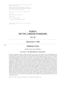 Punch, or the London Charivari, Volume 99, September 6, 1890