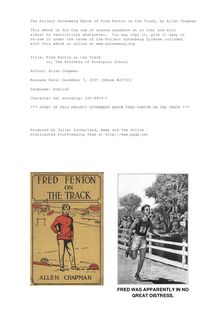 Fred Fenton on the Track - or, The Athletes of Riverport School