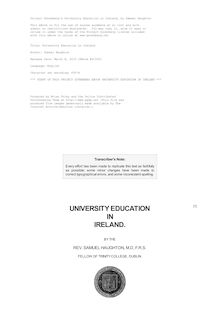 University Education in Ireland