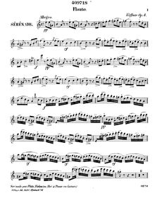 Partition flûte , partie, Serenade pour flûte, violon et Piano, Op.4
