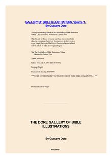 The Doré Gallery of Bible Illustrations, Volume 1
