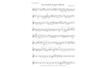 Partition Cornet 1 (B♭), pour Invincible Eagle, D major/G major
