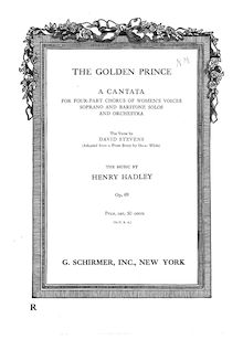 Partition complète, pour Golden Prince, Hadley, Henry Kimball
