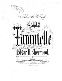 Partition complète, Tarantelle No.2, 2me Tarantelle, C major, Sherwood, Edgar