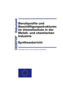 Berufsprofile und Beschäftigungsstrukturen im Umweltschutz in der Metall- und chemischen Industrie. Synthesebericht