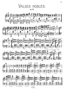 Partition complète, 12 Valses Nobles, D.969, Schubert, Franz par Franz Schubert