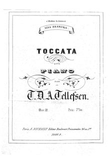 Partition complète, Toccata, Op.22, Toccata pour piano, F major