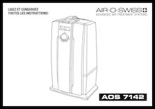 Notice Purificateur d air Air-O-Swiss  AOS 7142 Ultrasonic