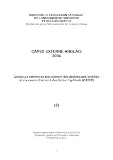 CAPES EXTERNE ANGLAIS 2004 (2)