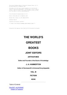 The World s Greatest Books — Volume 03 — Fiction