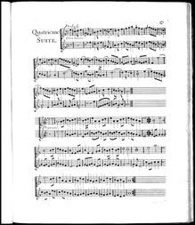 Partition Quatriéme , 6  à 2 Muzettes, Op.11, Boismortier, Joseph Bodin de