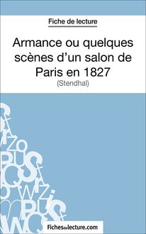Armance ou quelques scènes d un salon de Paris en 1827