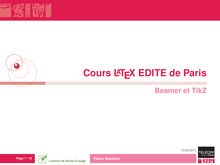 Cours LaTeX EDITE de Paris - Beamer et TikZ