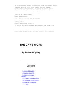 The Day s Work - Volume 1