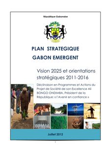 Plan stratégique Gabon émergent