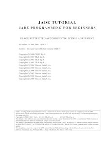 JADEProgramming-Tutorial-for-beginners