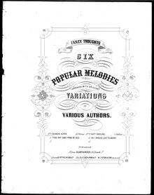 Partition complète, Blanche Alpen avec Variations, Balmer, Charles