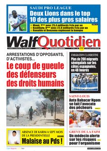 Walf Quotidien N° 9411 - du samedi 12 au 13 AOUT 2023