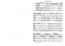 Partition complète, corde quatuor en E-flat major, E♭ major, Asplmayr, Franz