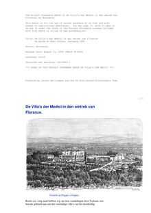 De Villa s der Medici in den omtrek van Florence - De Aarde en haar Volken, 1886