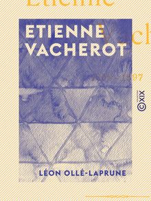 Etienne Vacherot 1809-1897 - 1809-1897