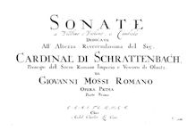 Partition complète, 12 violon sonates, Op.1, Sonate a Violino e Violone, o Cimbalo