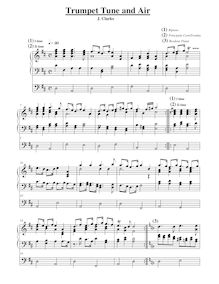 Partition complète, trompette Tune, Keyboard: organ or harpsichord par Jeremiah Clarke