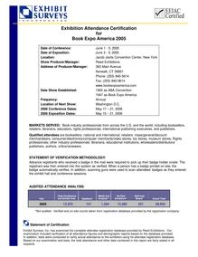 Rpt - Book Expo 2005 audit