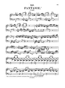 Partition complète, Fantasia et Fugue, Fantasie und Fuge, Bach, Johann Sebastian par Johann Sebastian Bach