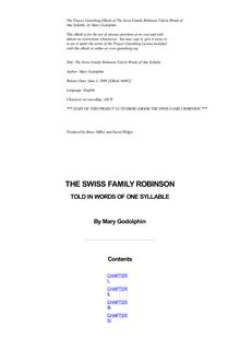 Swiss Family Robinson in Words of One Syllable Adapted from the Original