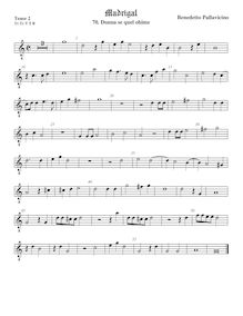 Partition ténor viole de gambe 2, octave aigu clef, Il quinto libro de madrigali a cinque voci. par Benedetto Pallavicino