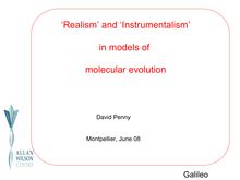 ‘Realism  and ‘Instrumentalism  in models of
