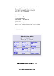 Urbain Grandier - Celebrated Crimes