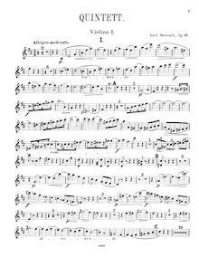 Partition violon 1 , partie, Piano quintette, Klavierquintett, Navrátil, Karel