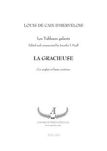 Partition complète et , partie, La gracieuse, Caix d Hervelois, Louis de par Louis de Caix d Hervelois