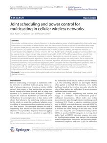 Joint scheduling and power control for multicasting in cellular wireless networks