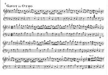 Partition complète, Variations on pour Gavot en Otho* by Handel