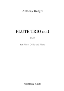 Score, flûte Trio no.1, Hedges, Anthony