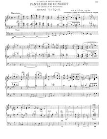 Partition complète, Fantaisie de Concert sur le Thème de Saint Venceslas - Hymne Tchèque, Op.65