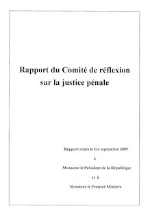 rapport leger2 reflexion sur la justice penale