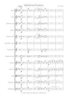 Partition complète, Symphony en F minor, F minor, Soares, Artur Penha