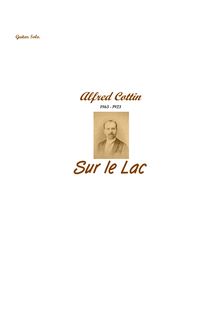 Partition complète, Sur le Lac, G major, Cottin, Alfred par Alfred Cottin