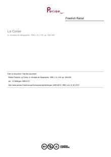 La Corse - article ; n°40 ; vol.8, pg 304-329