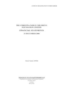 UK CNCF Audit Accounts 2008
